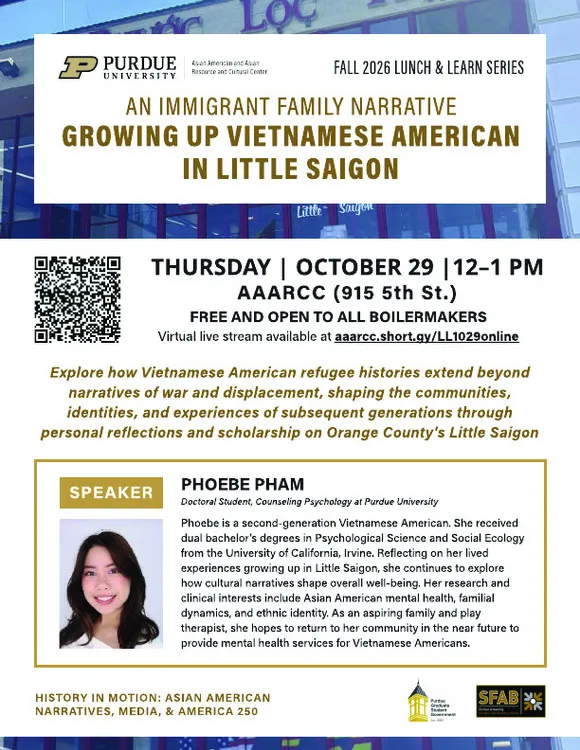 Lunch & Learn Series: Growing Up Vietnamese American in Little Saigon﻿