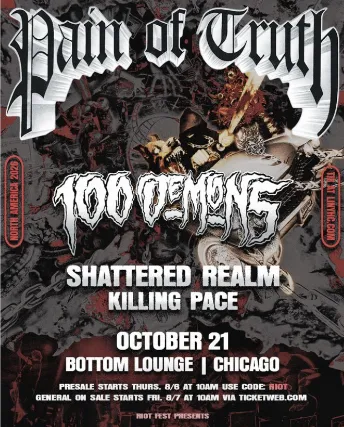 Pain of Truth, 100 Demons, Shattered Realm, Killing Pace